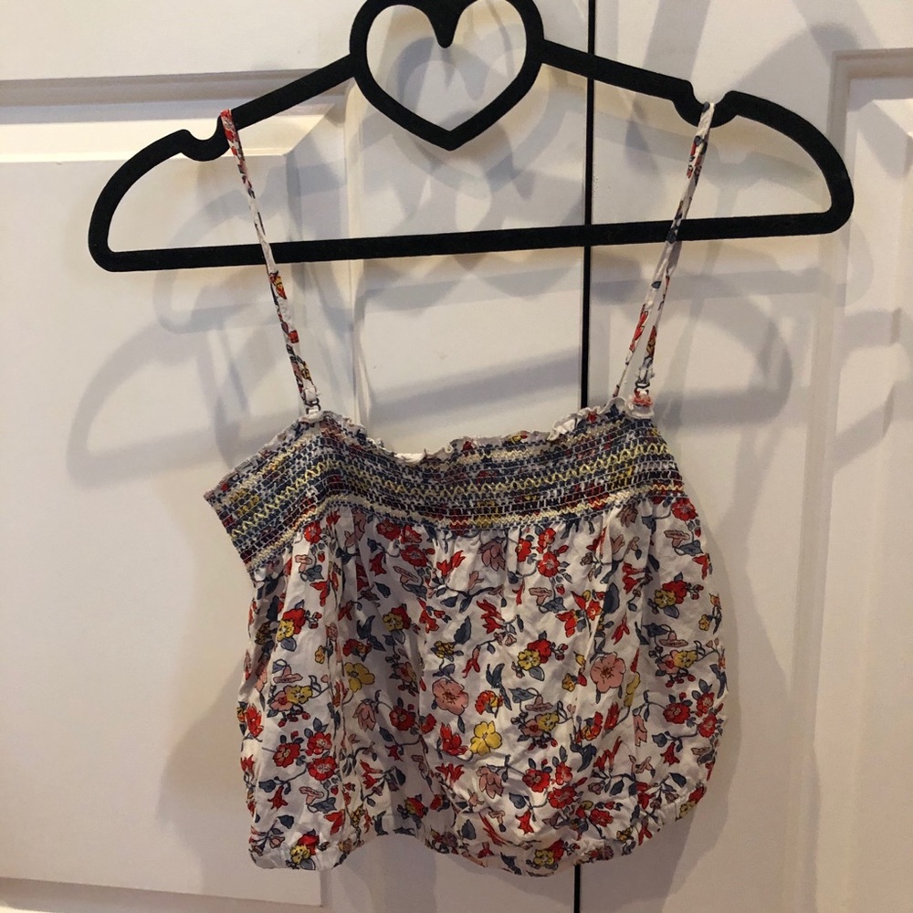 Boho Floral Crop Top with removable straps